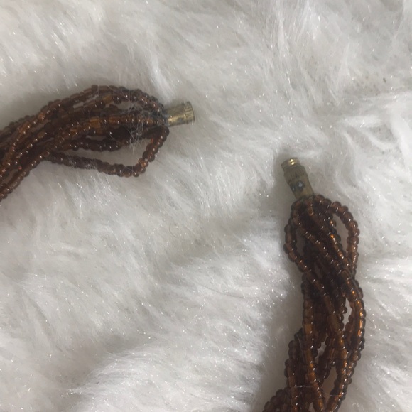 “BROWN BEAD” Boho Style Necklace. - Picture 7 of 8